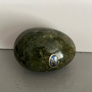 Marble Green Egg made in Italy